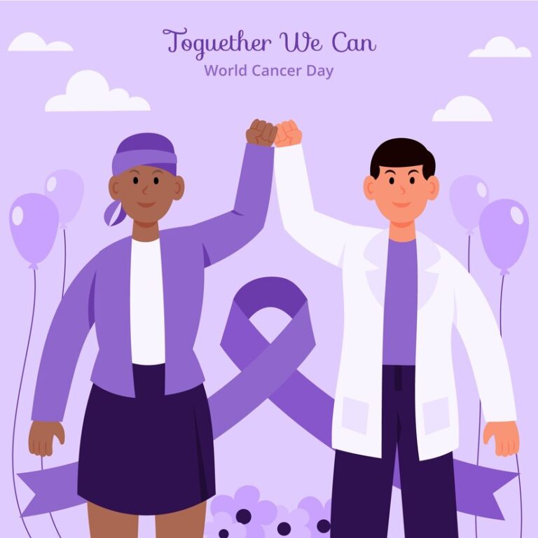 flat world cancer day illustration 23 2150052908