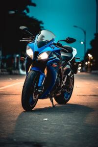 view cool powerful motorcycle